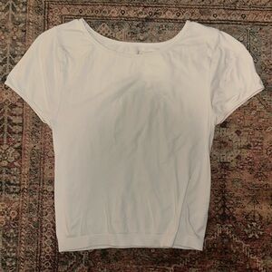 Intimately by Free People White Crop Tee XS/S